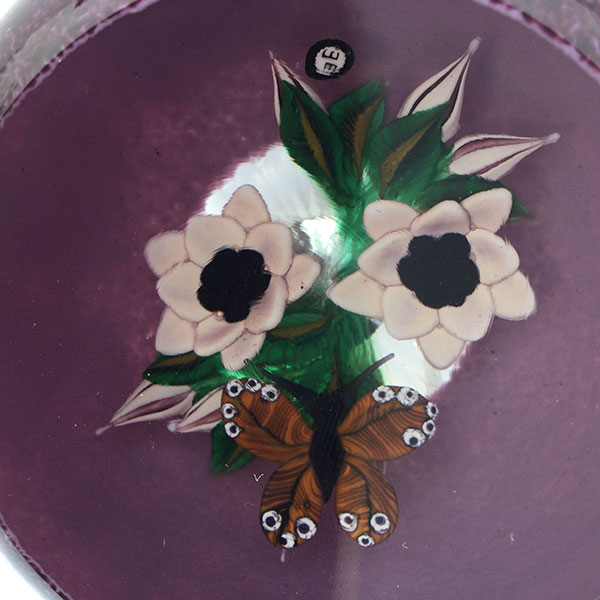Purple Overlay Butterfly Paperweight